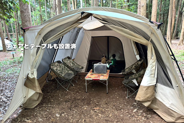 RECAMPしょうなんのテントキャビンのレンタル内容